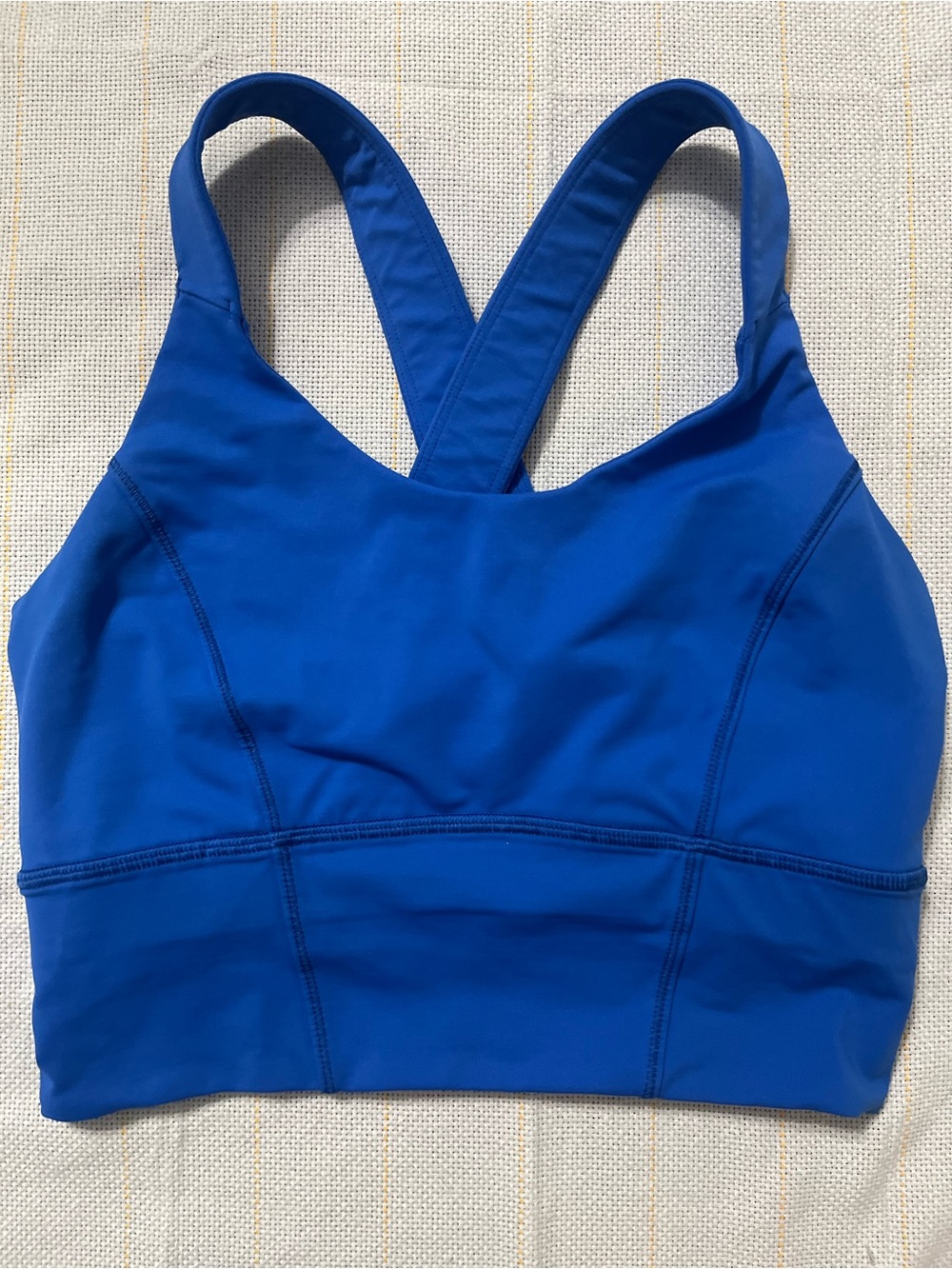 lululemon athletica Crossover-Back Athletic Crop Top in Royal Blue